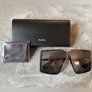 MaxMara Black Sunglasses with Case